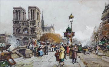 städtische Landschaft Werke - Notre Dame Eugene Galien Pariser